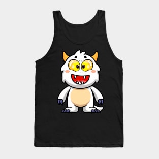 Baby Monster White Happy Tank Top